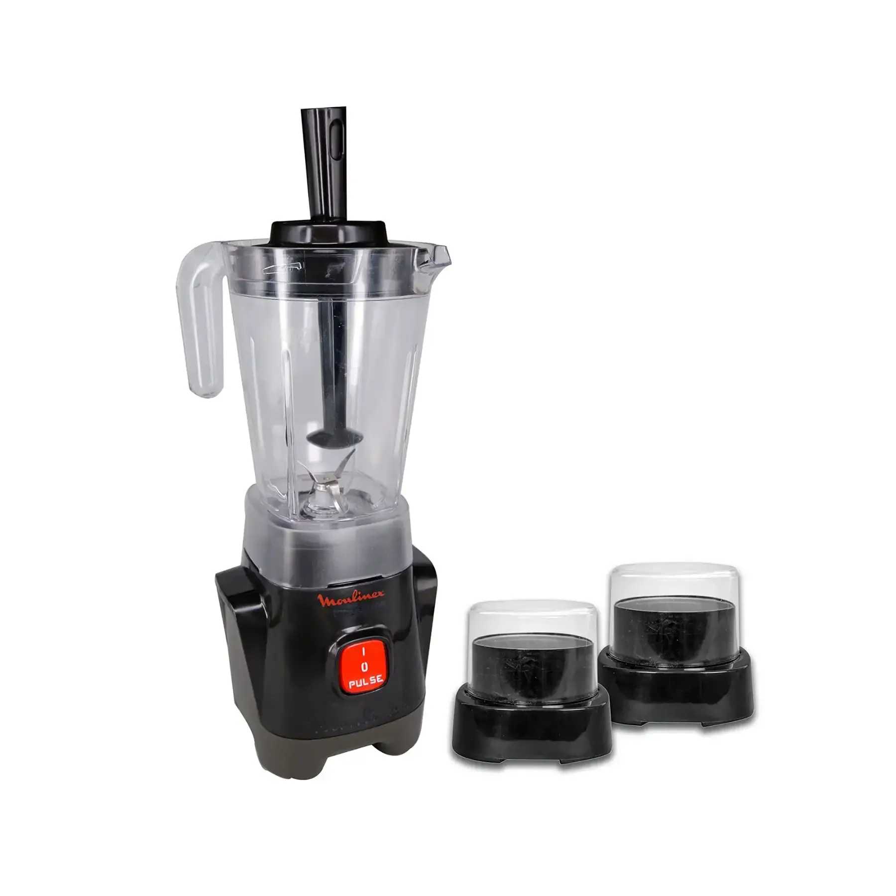 Blender Moulinex 400W noir avec 2 moulins