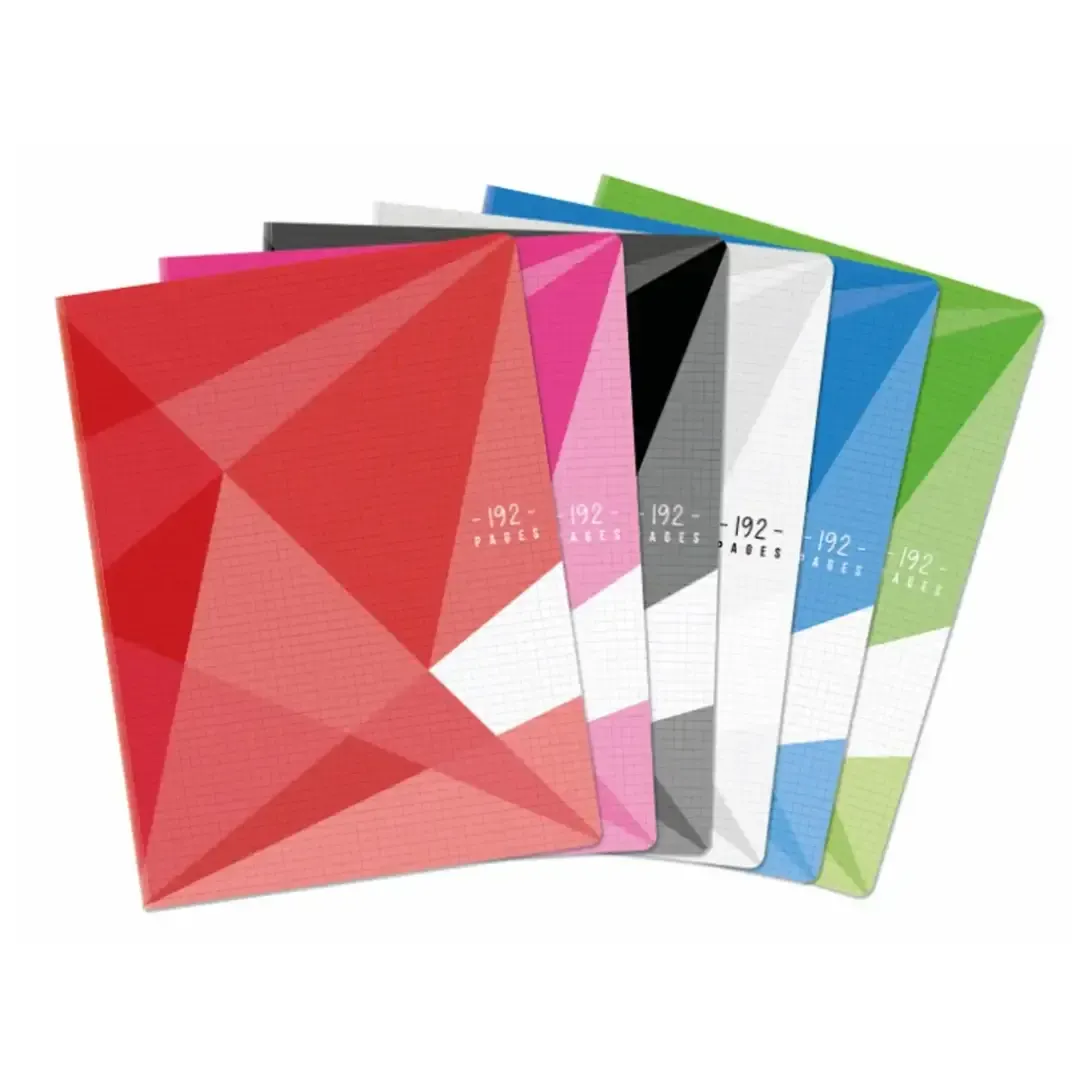 Cahier 24x32cm petits carreaux - 192 pages