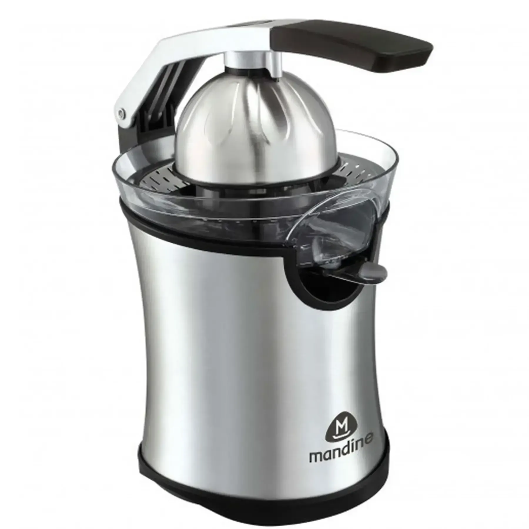 Presse agrumes avec poignée 130W noir inox