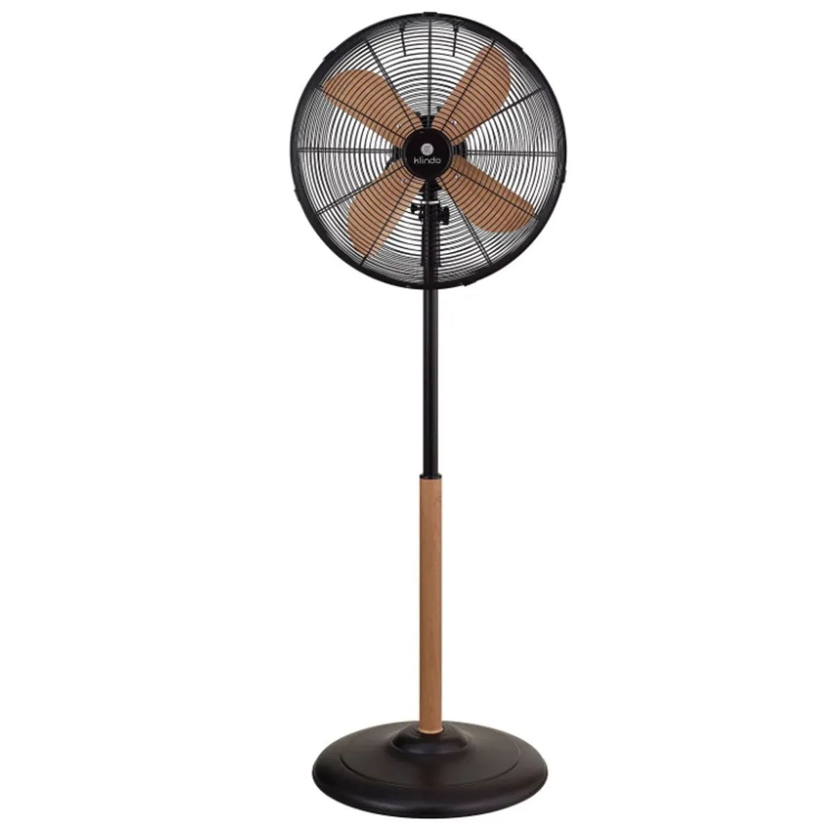 Ventilateur sur pied Finition effet bois