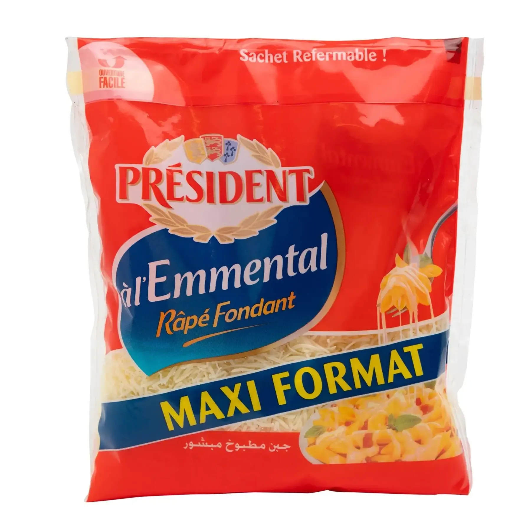 Fromage râpé fondant à l'emmental