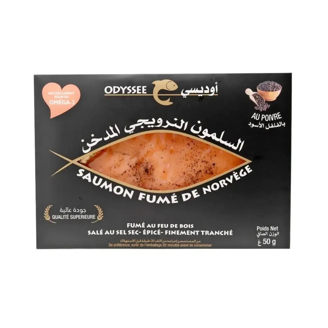 Saumon fumé aux poivres