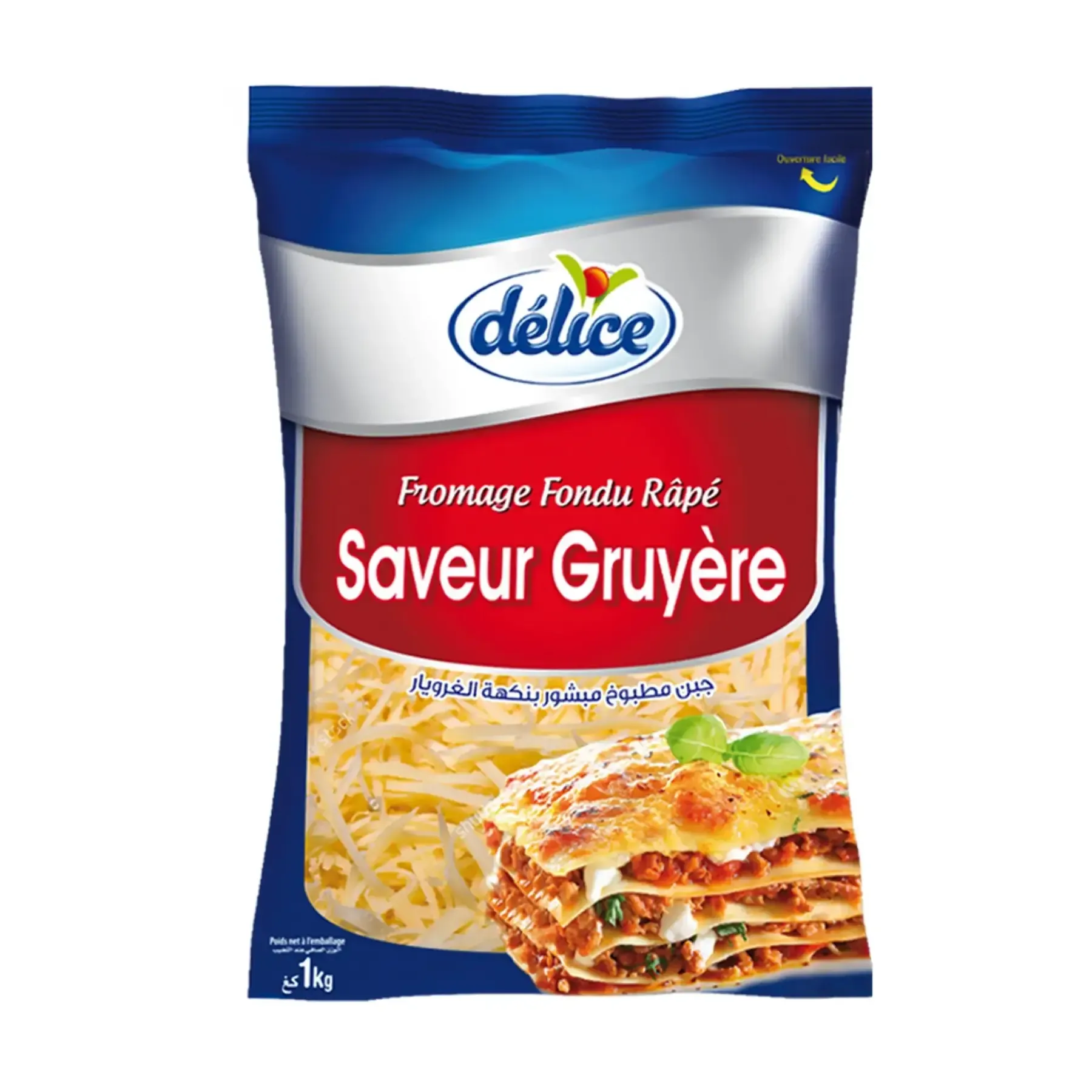 Fromage râpé fondu au gruyère