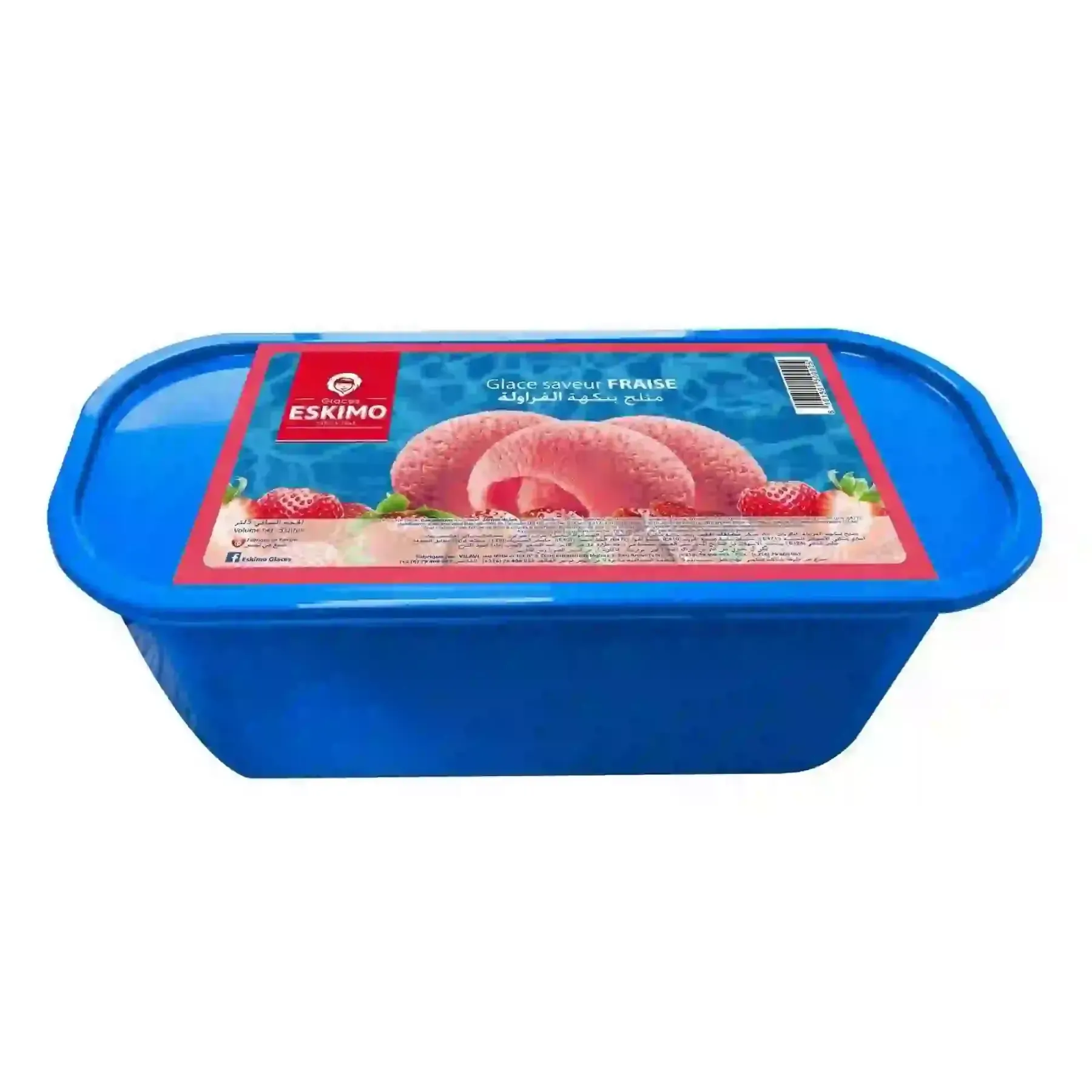 Glace familiale saveur fraise