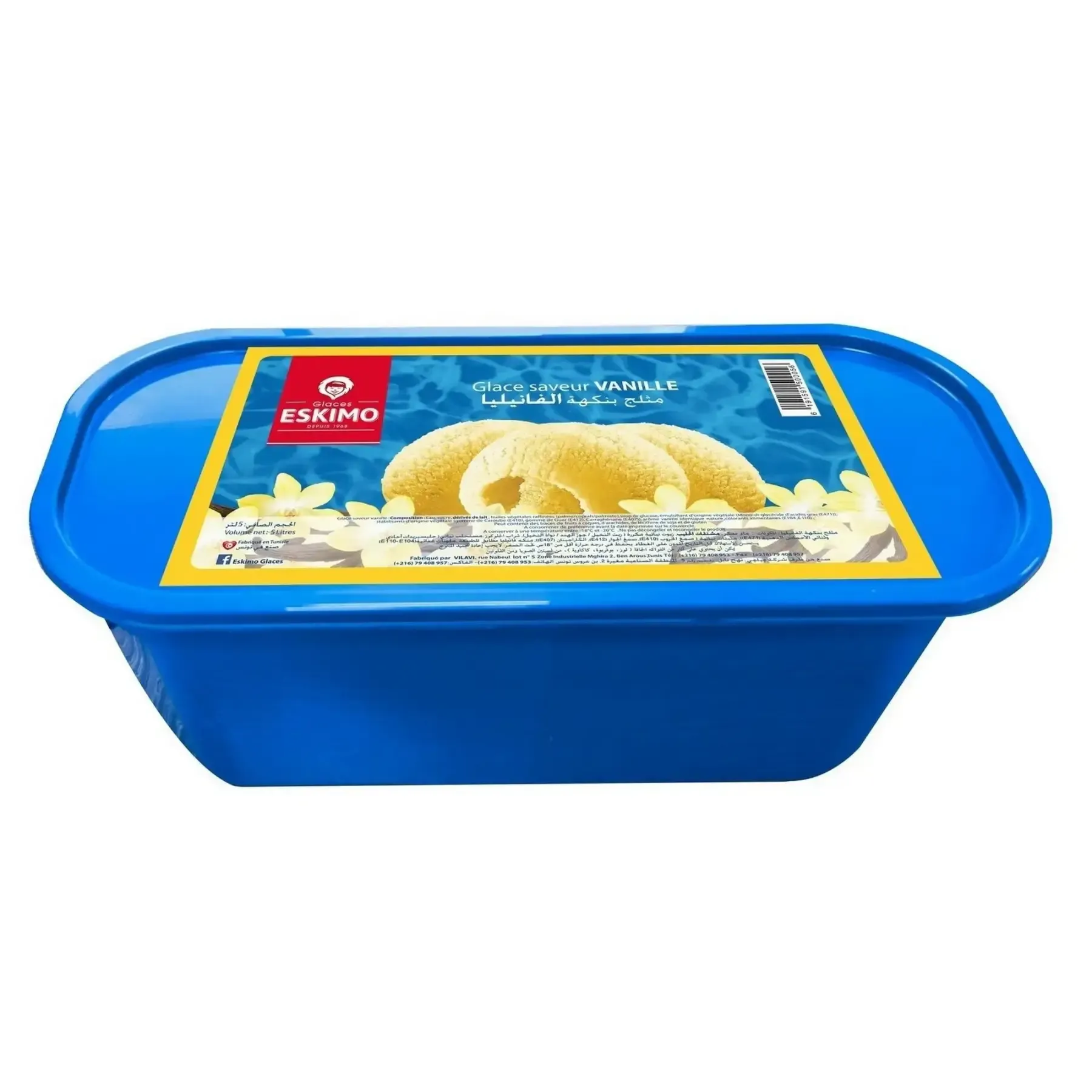 Glace familiale saveur vanille
