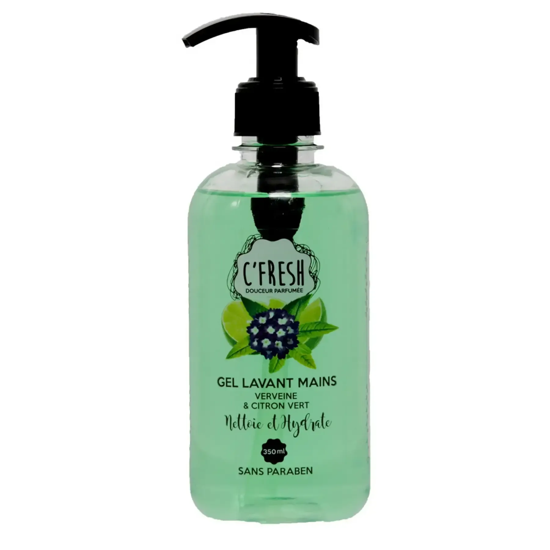Gel lavant mains à l'extrait de verveine
