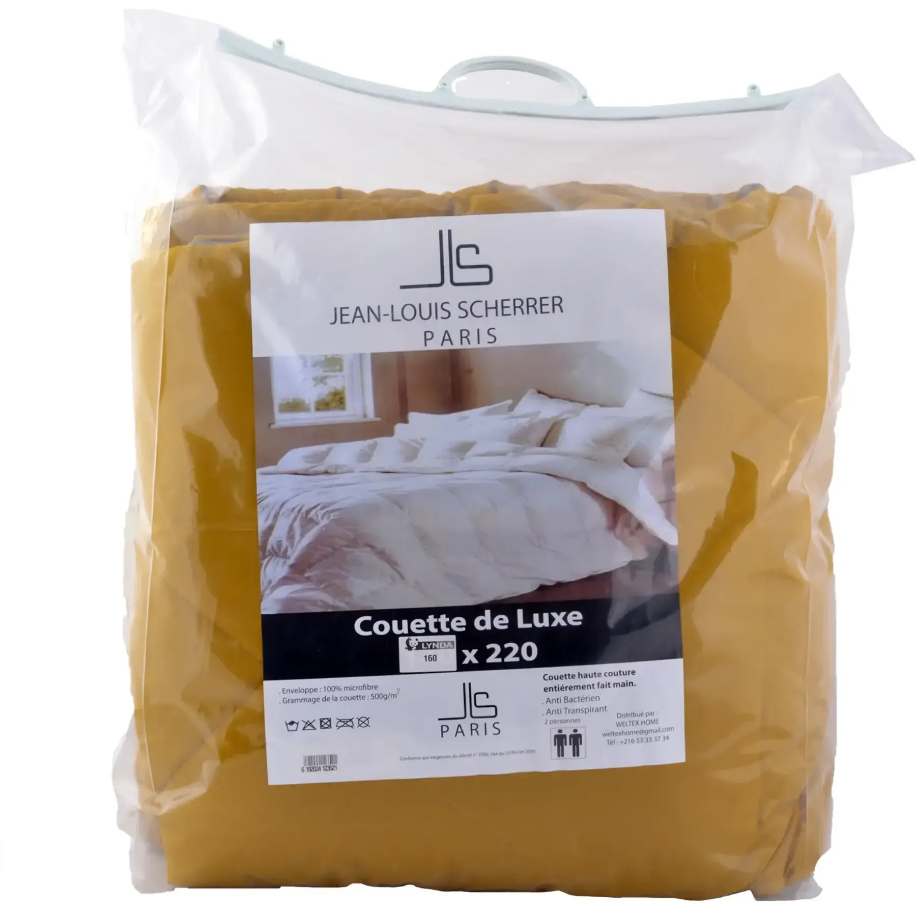 Couette unie bicolore