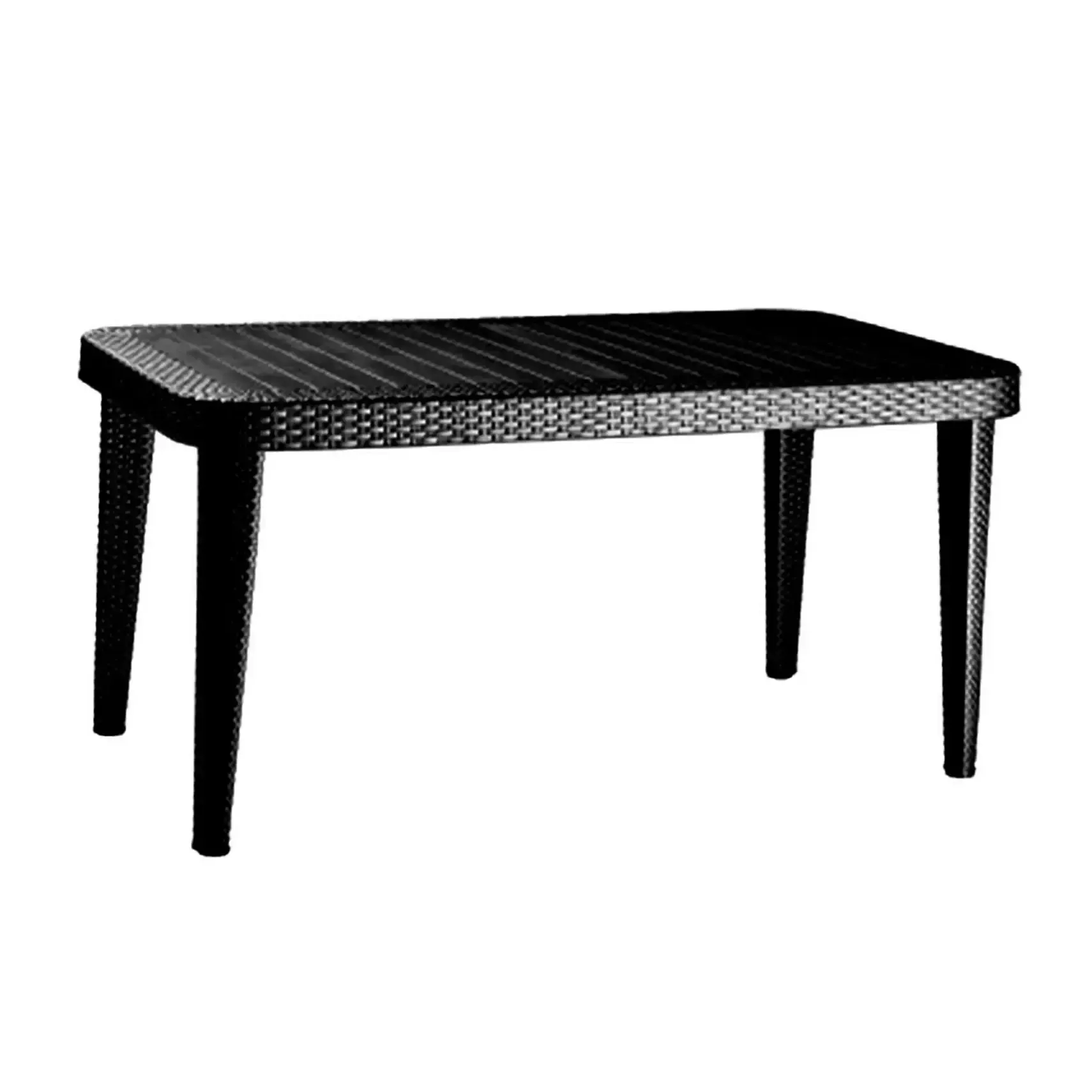 Table de jardin rotin prestige