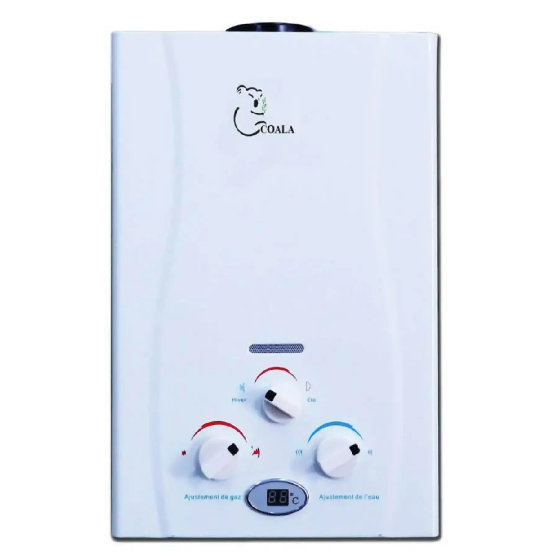 Chauffe bain à gaz naturel 10L blanc