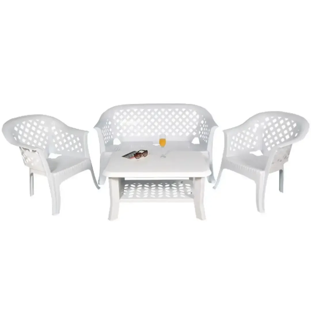 Salon Lariana 4 places blanc