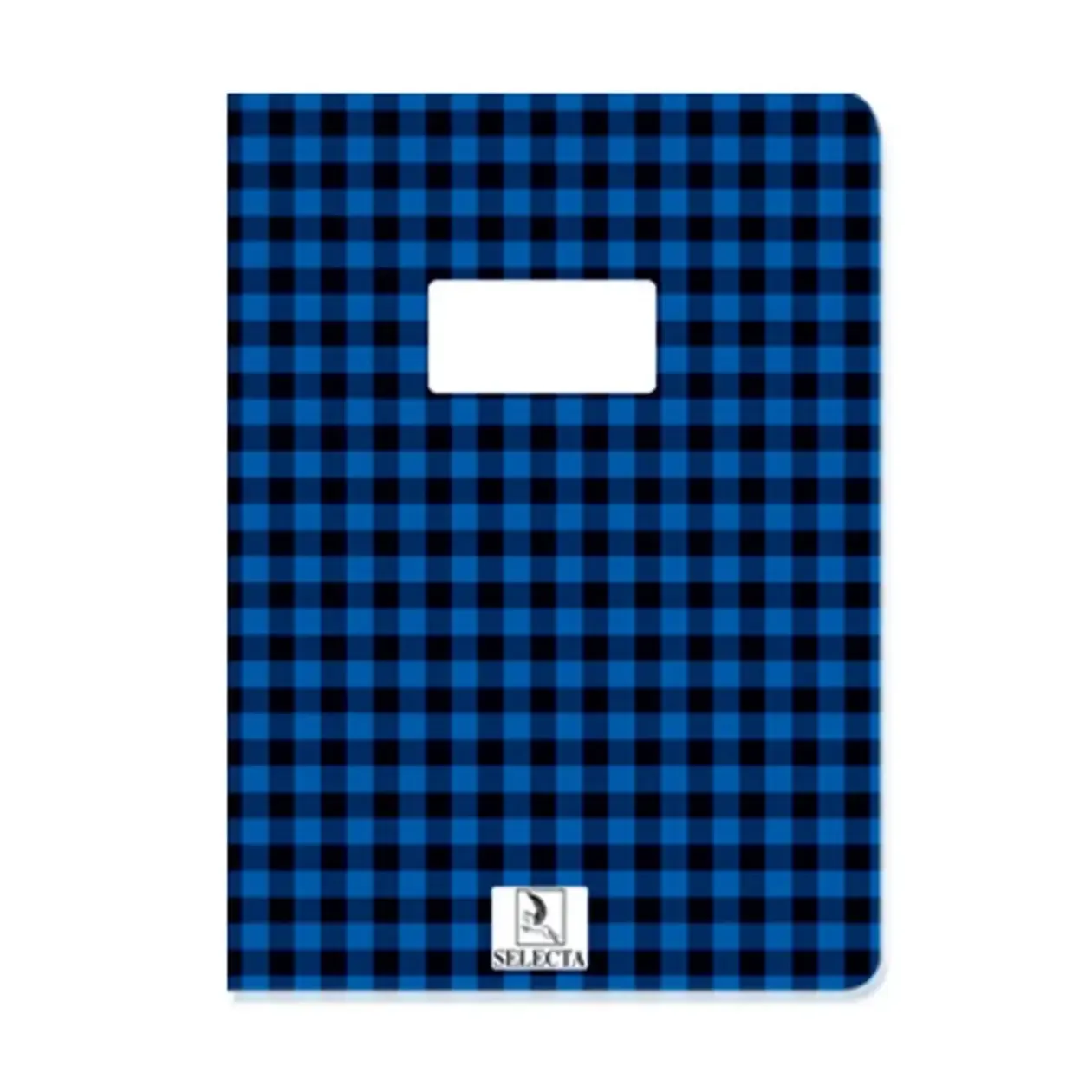 Cahier 17x22cm polypro carreaux bleus