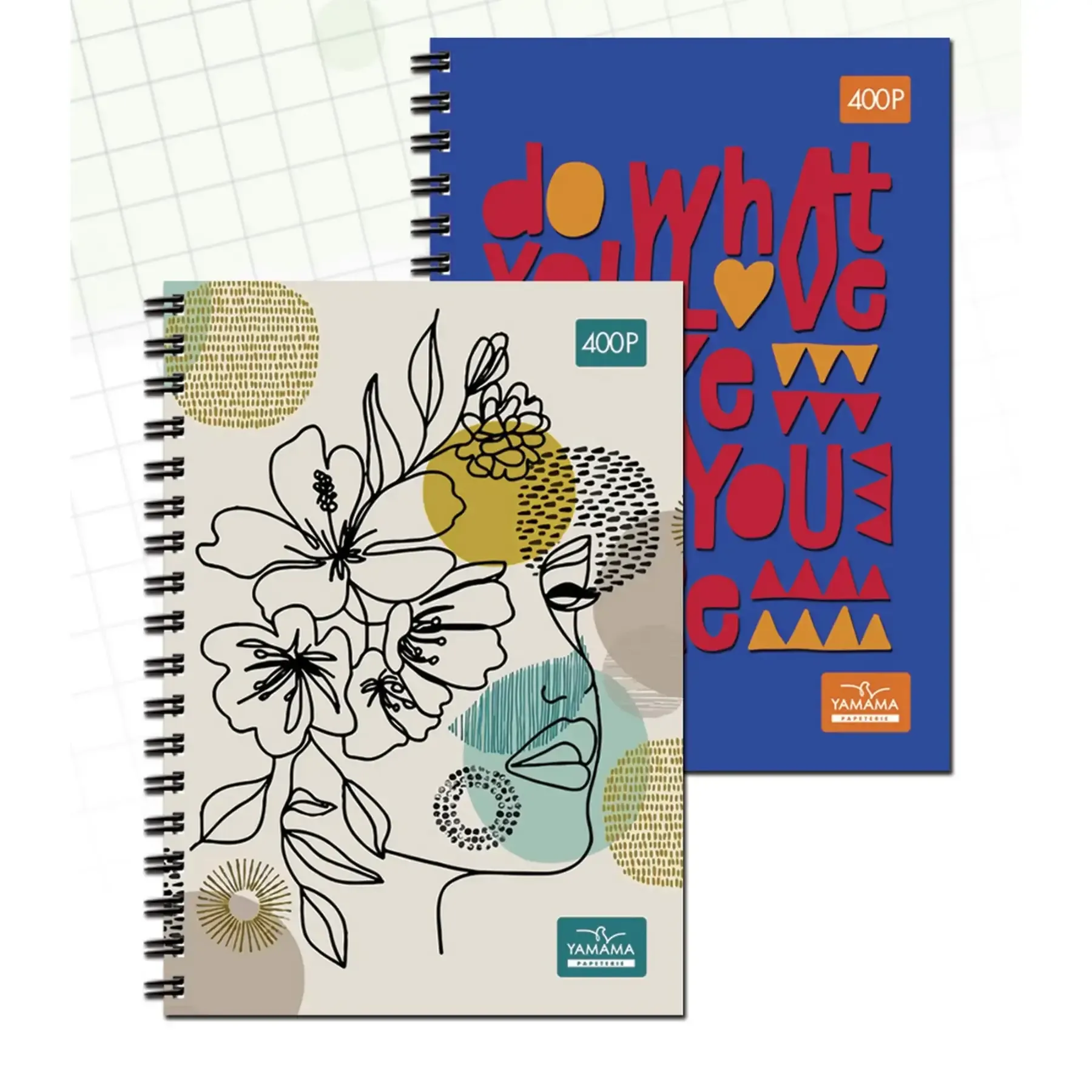 Cahier wiro couverture plastique 21x29.7cm 70g Fantaisie