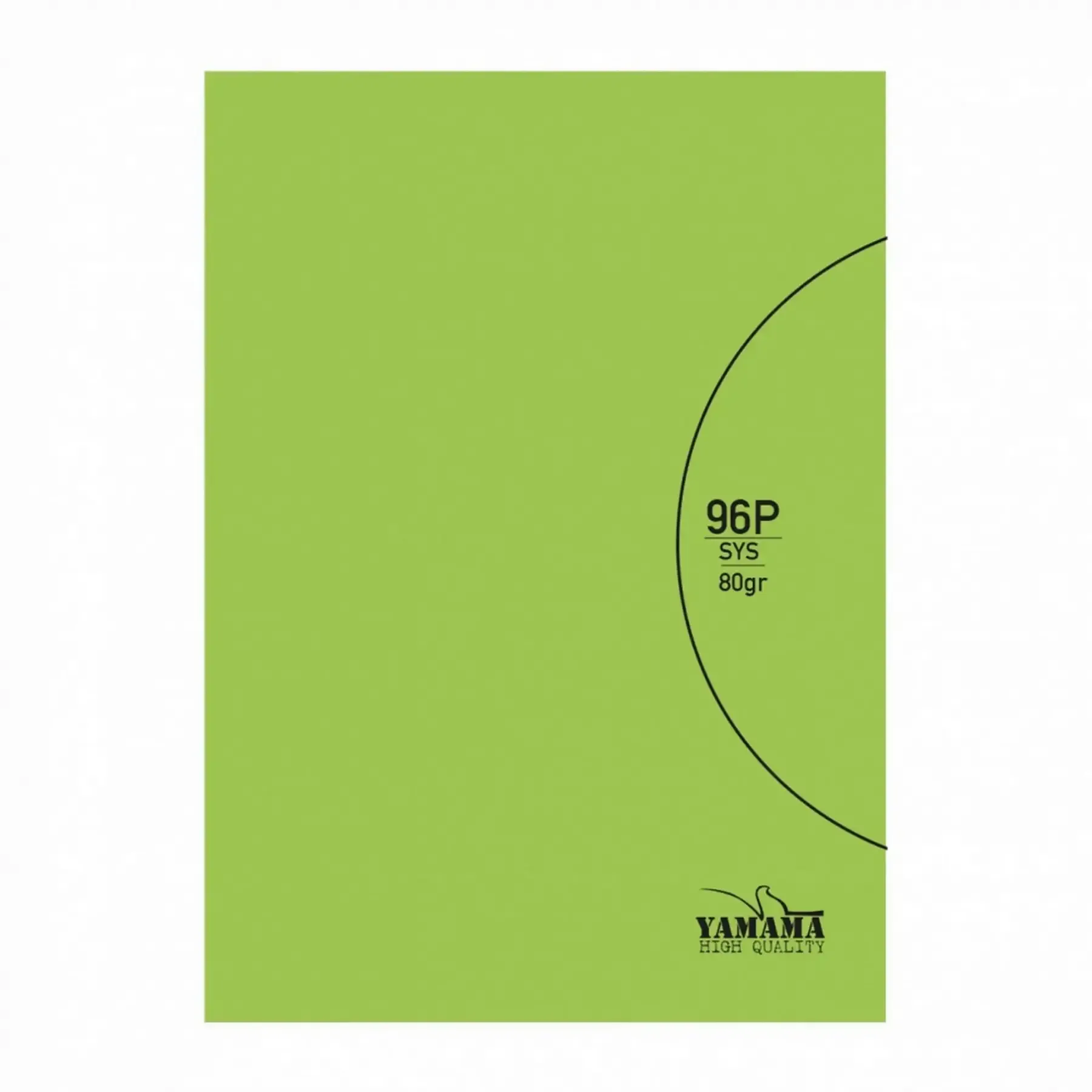 Cahier piqué 17x22cm SYS uni vert 80g