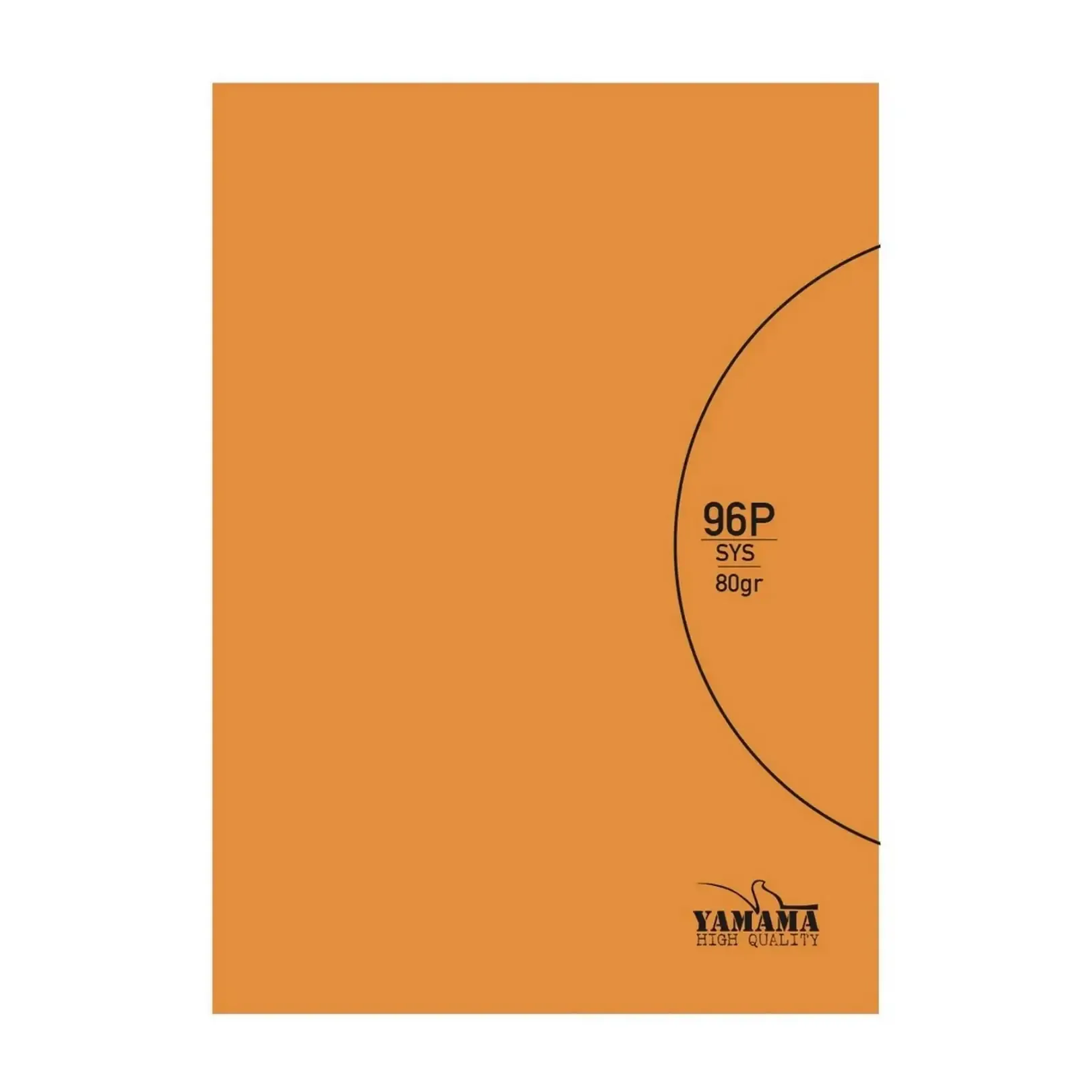 Cahier piqué 17x22cm SYS uni orange 80g