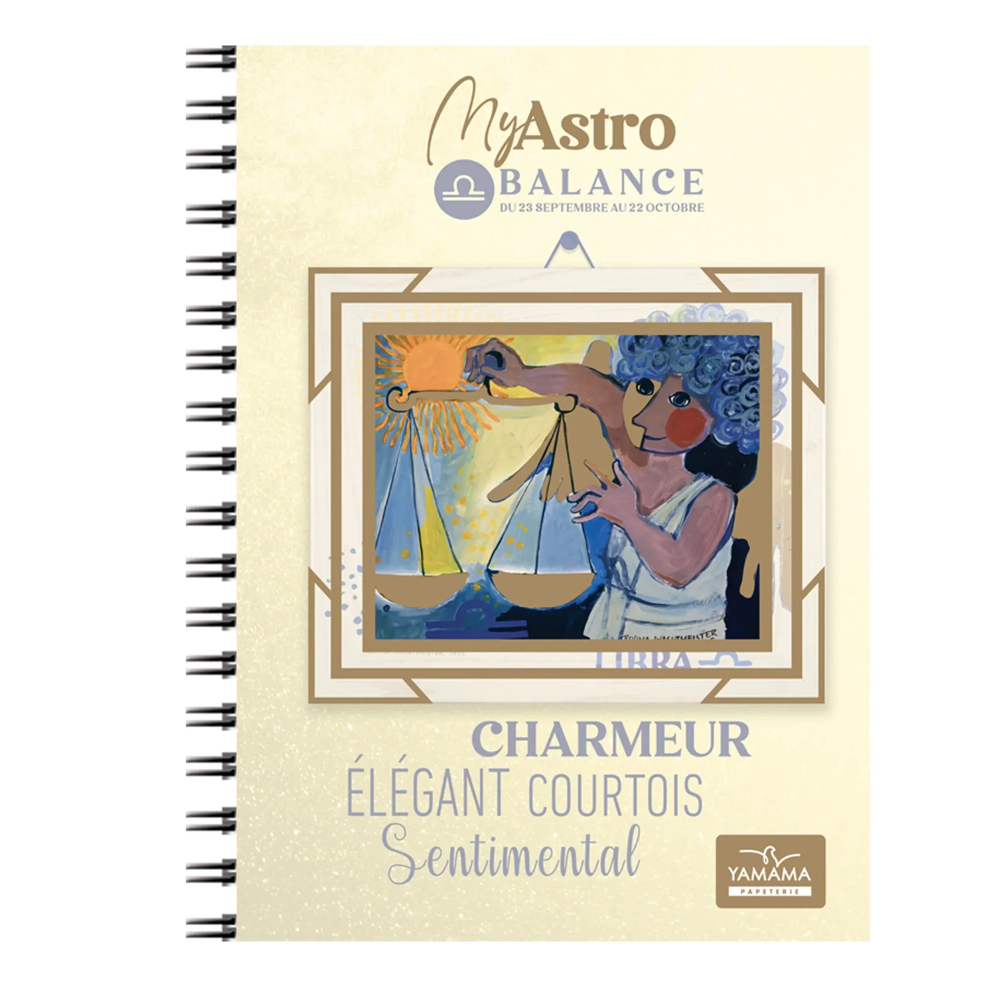 Cahier wiro A4 horoscope : Balance - 200 pages