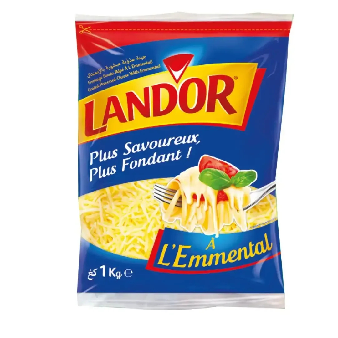 Fromage râpé à l'emmental avec zip