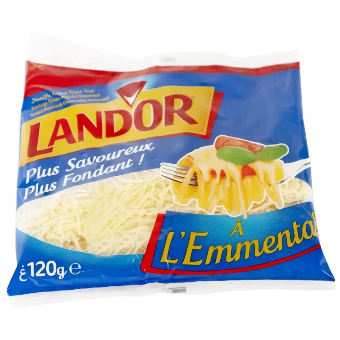 Fromage râpé au gruyère avec zip 