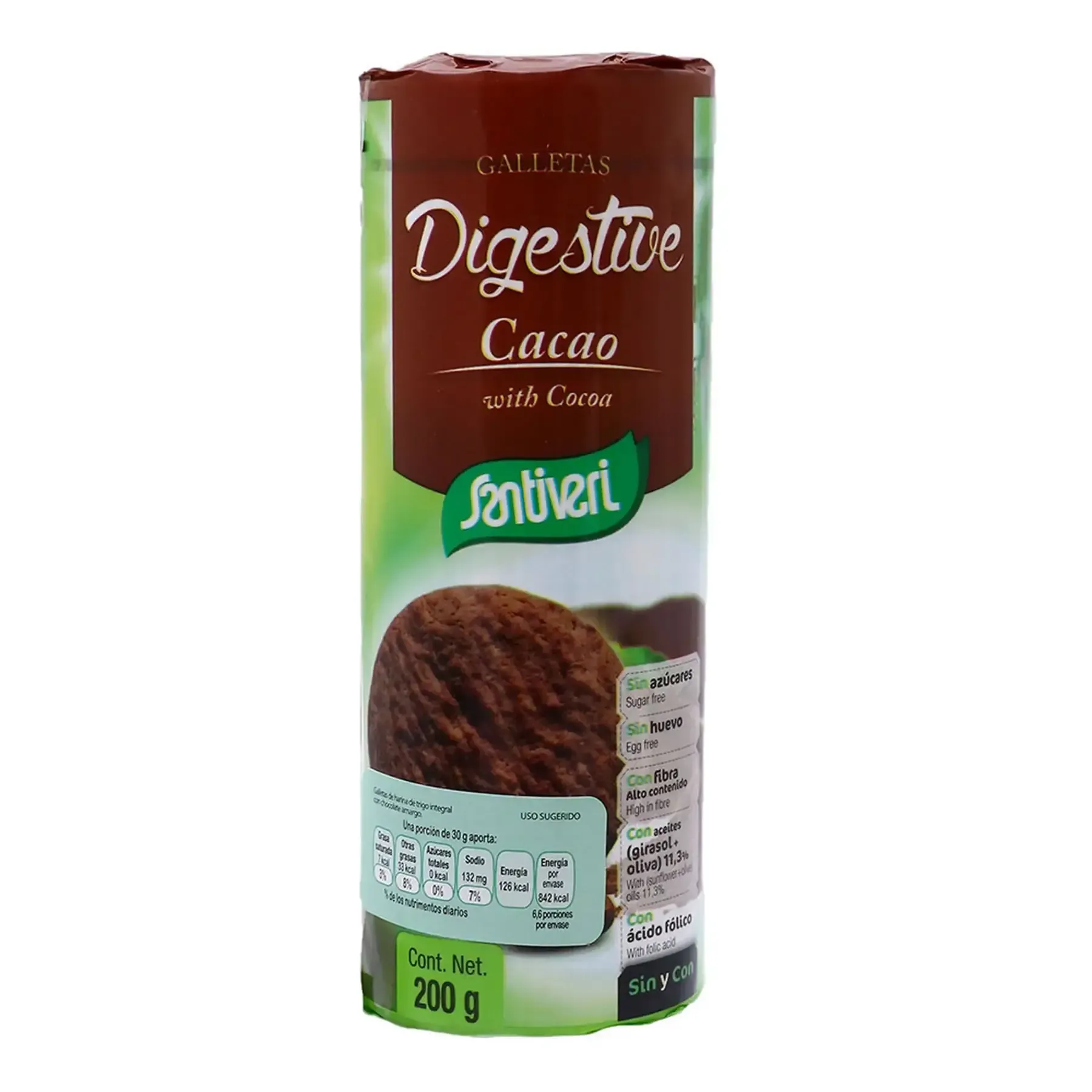 Galettes Digestives au cacao sans sucre 