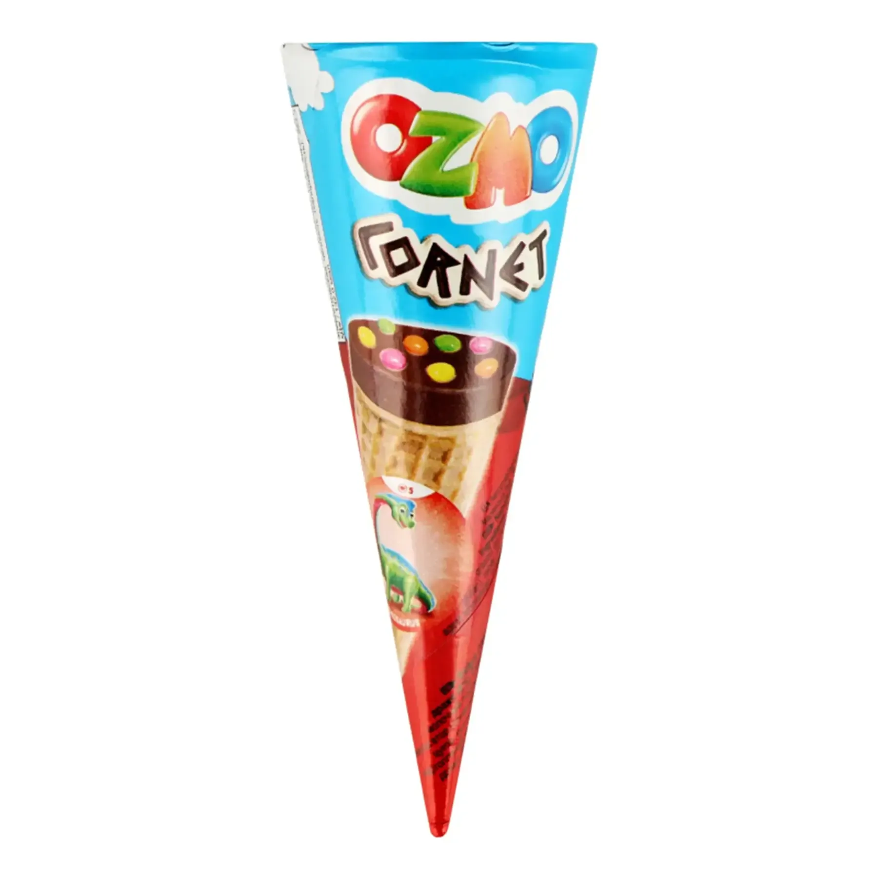 Glace au chocolat en cornet