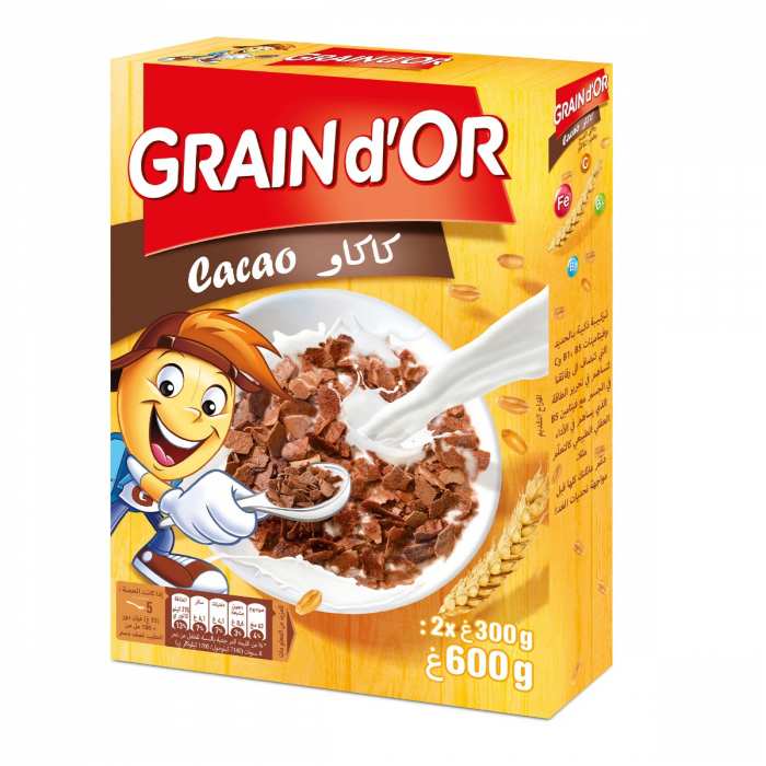 Céréales grain d'or cacao