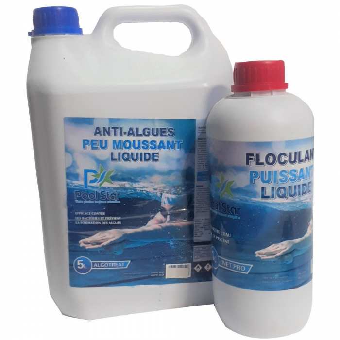 Anti-algues + floculant liquide