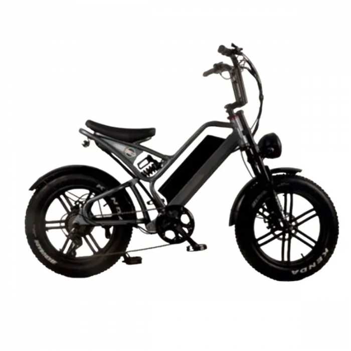 Moto vélo électrique - Noir & Gris