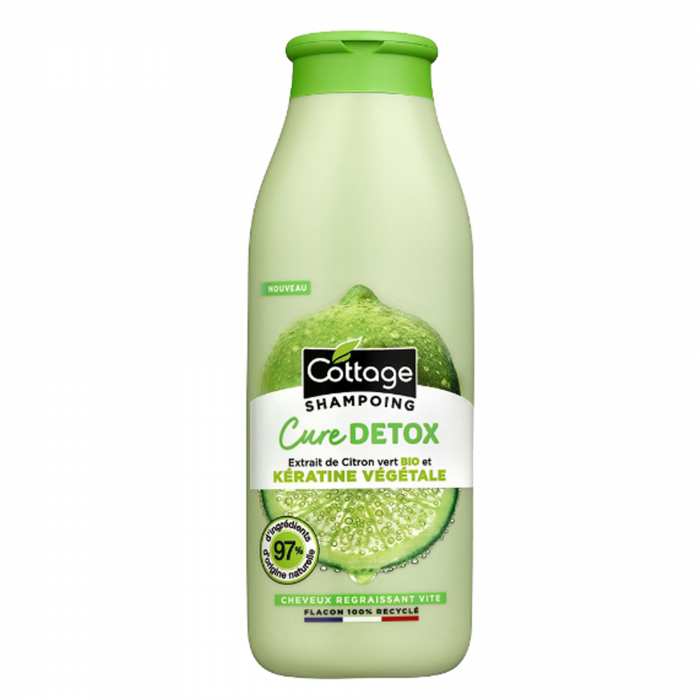 Shampooing Cure Detox Citron Vert Bio & Kératine Végétale
