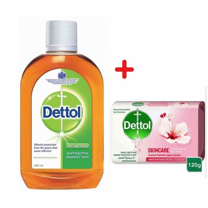 Désinfectant liquide antiseptique + savon de toilette care DETTOL