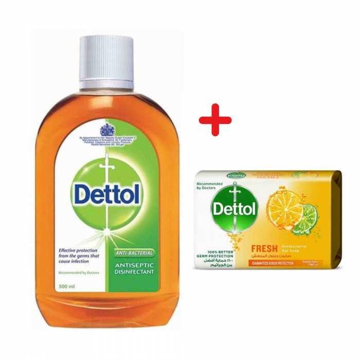 Désinfectant liquide antiseptique + savon de toilette fresh DETTOL