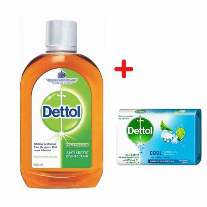 Désinfectant liquide antiseptique + savon de toilette cool DETTOL