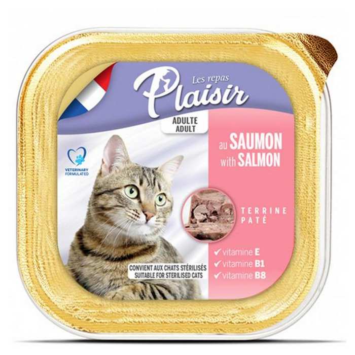 Aliment pour chat au saumon