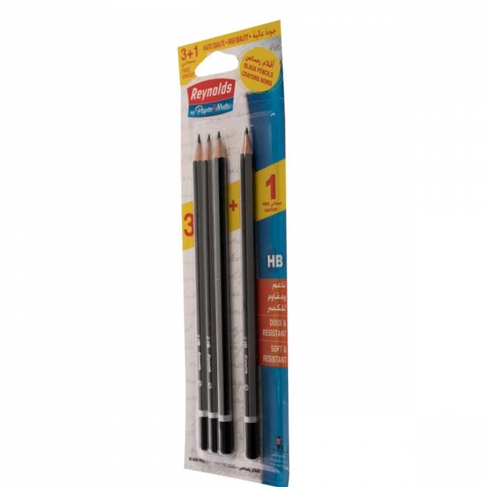Crayons noir HB 3+1 gratuit REYNOLDS
