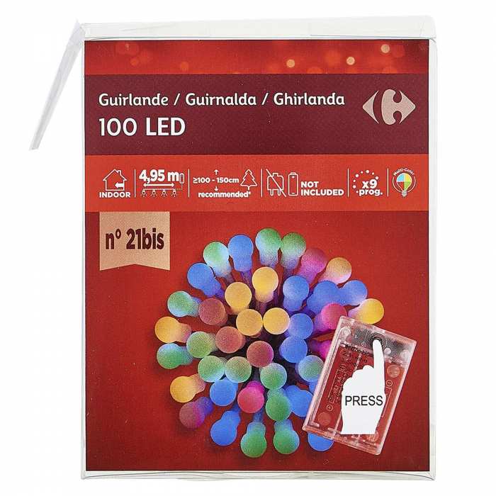 Guirlande rgb 100 Boules LED Multi-couleurs 