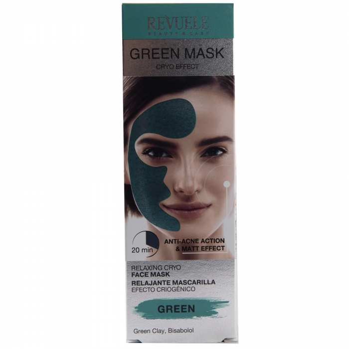 Masque visage relaxant action anti-acné Green Mask Cryo Effect