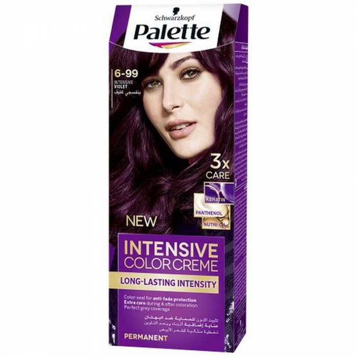 Coloration cheveux 6.99 violet intense