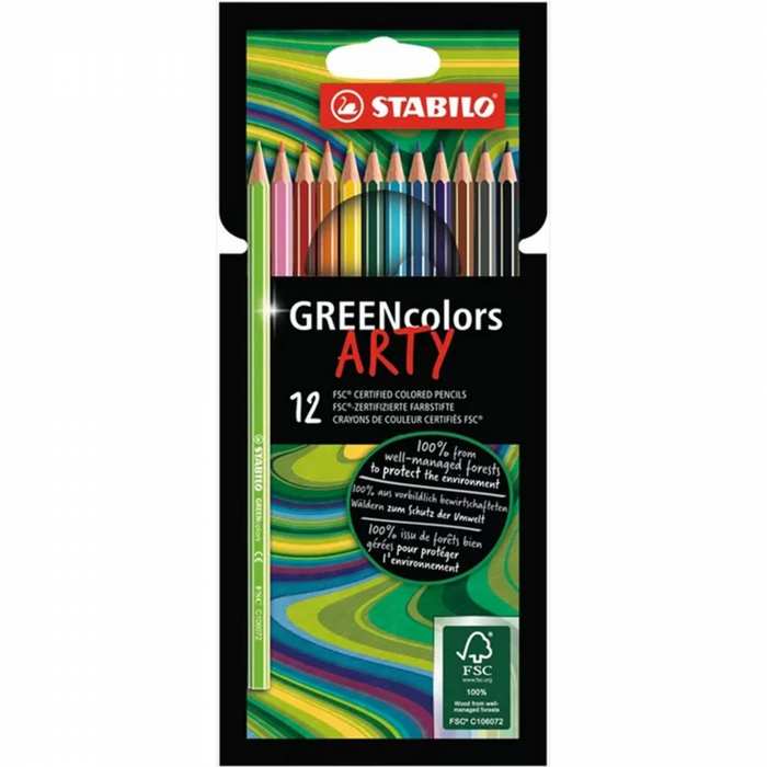 Le blister de 12 crayons de couleur