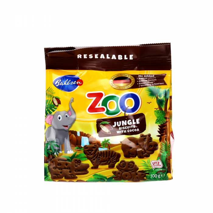 Biscuits zoo cacao BAHLSEN