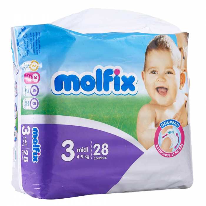 Couches bébé parfumées confort MOLFIX