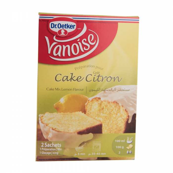 Préparation de cake Vanoise citron