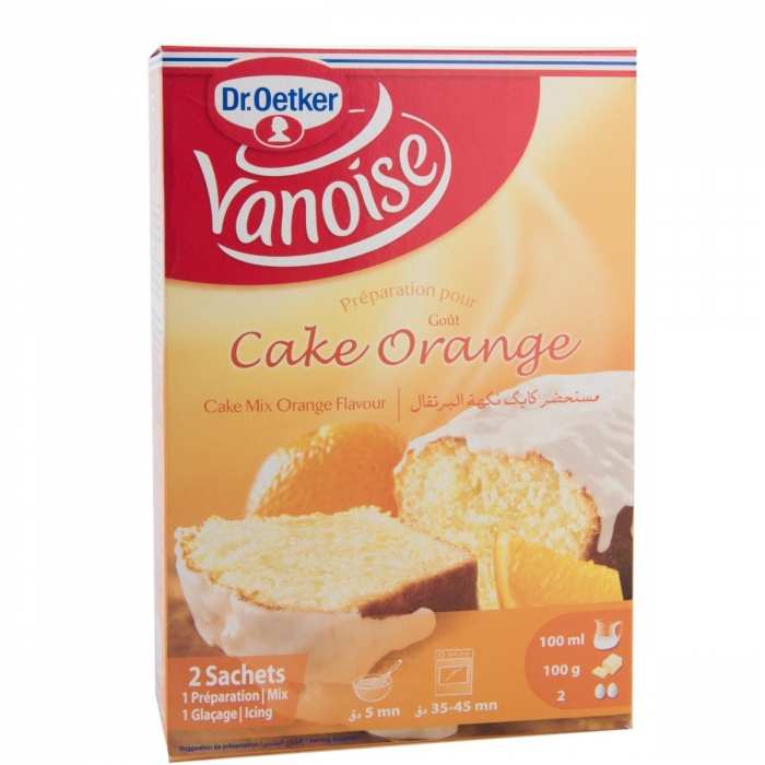 Préparation de cake Vanoise orange
