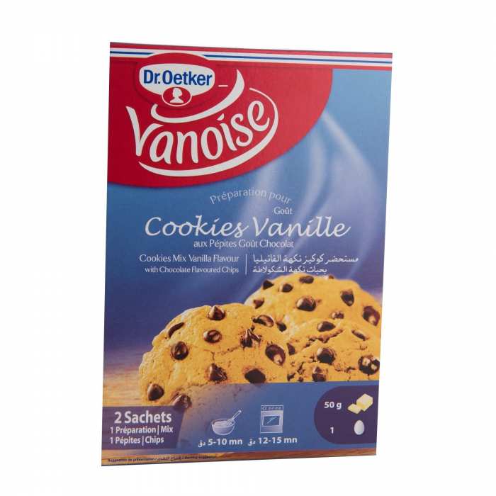 Préparation de cookies vanille