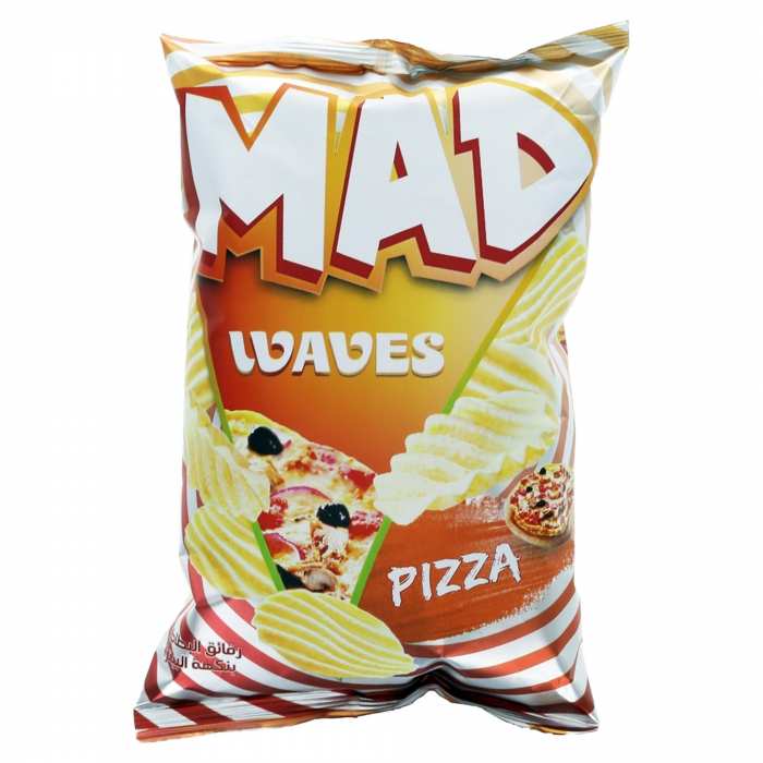 Pommes chips waves pizza