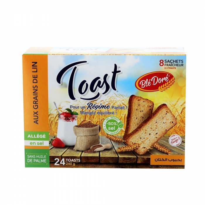 Toast aux graines de lin