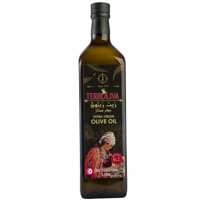 Huile d'olive bouteille en verre