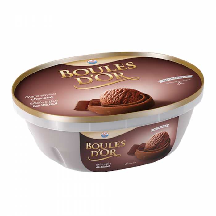 Glace famille chocolat Boule d'or