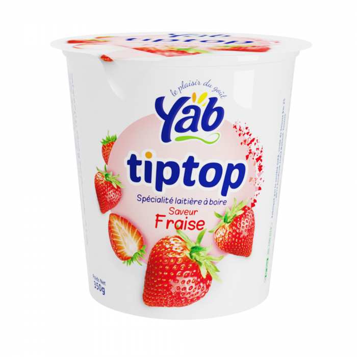 Yaourt à boire fraise TipTop