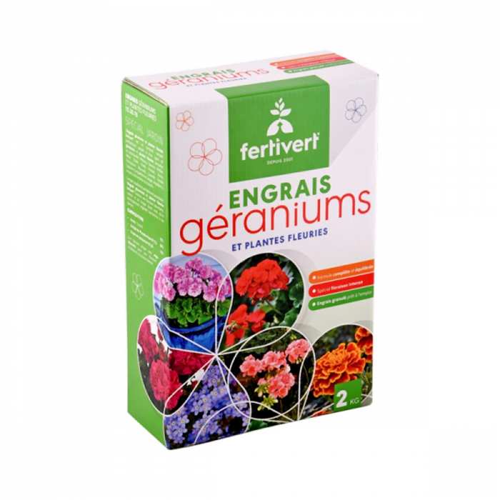 Engrais géraniums et plantes fleuries