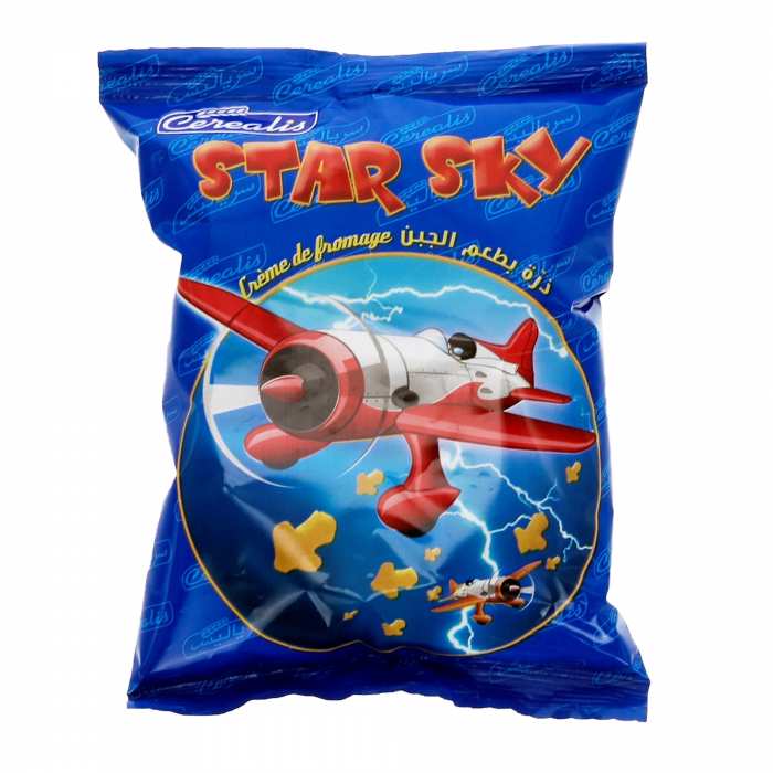 Pommes chips star sky ketchup et fromage