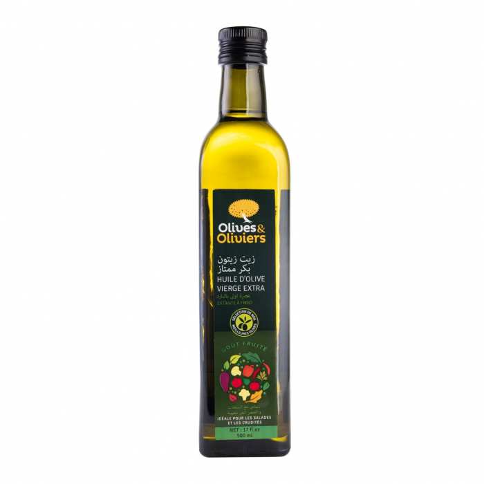 Huile d'olive extra vierge fruits