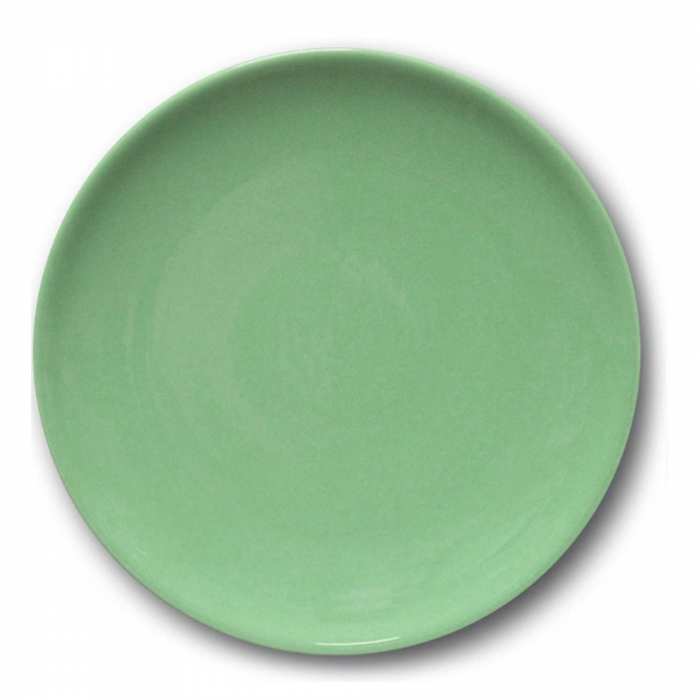 Assiette plate Ø27cm vert mat réactif TUNISIE PORCELAINE